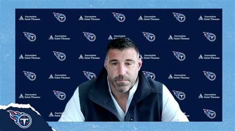 Titans Head Coach Mike Vrabel Press Conference