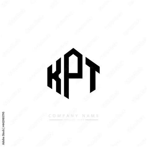 KPT letter logo design with polygon shape. KPT polygon logo monogram. KPT cube logo design. KPT ...