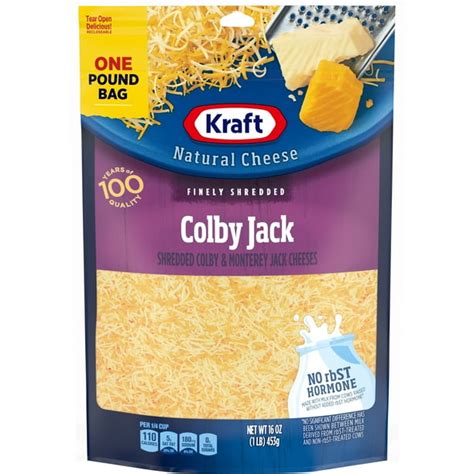 Kraft Colby Jack Finely Shredded Cheese, 16 oz Bag - Walmart.com - Walmart.com