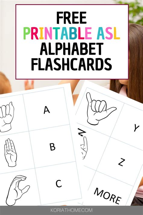 Whether you're using these to teach ASL or brush up on ASL, this free set of printable ASL ...