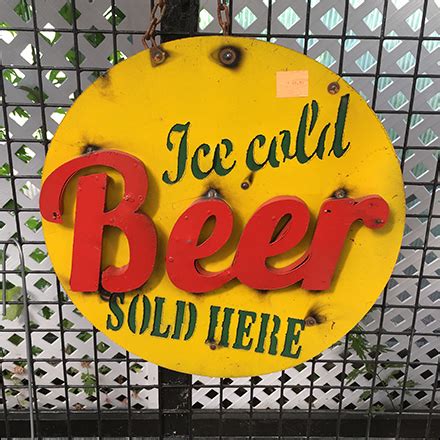 Ice-Cold-Beer Vintage Sign – Fixtures Close Up