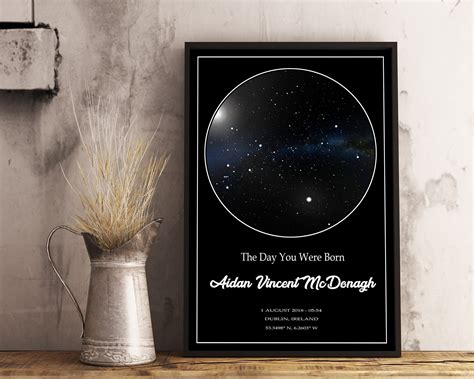 Custom Star Map Night Sky Print Star Map Poster Wedding - Etsy Australia