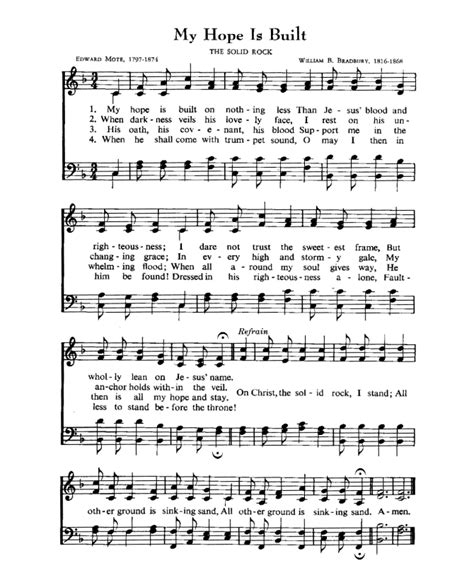 Bible Printables - Traditional Christian Hymns - 18