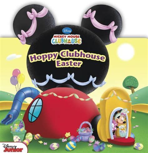 mickey mouse's happy clubhouse easter party with mickey mouse ears on top and an inflatable egg ...