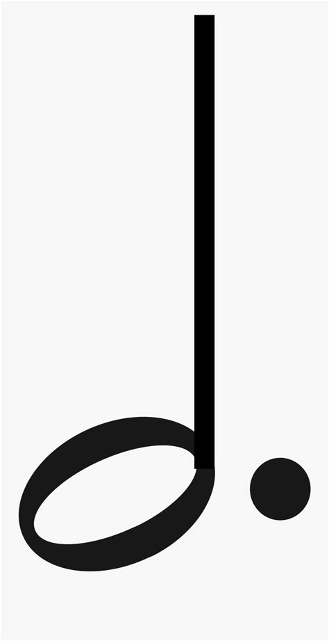 Music Dotted Half Note Clipart , Png Download - Music Dotted Half Note ...