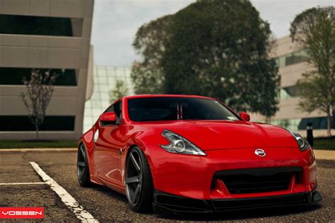 Eye Candy - Red Nissan 370Z With Custom Body Kit and Vossen Rims ...