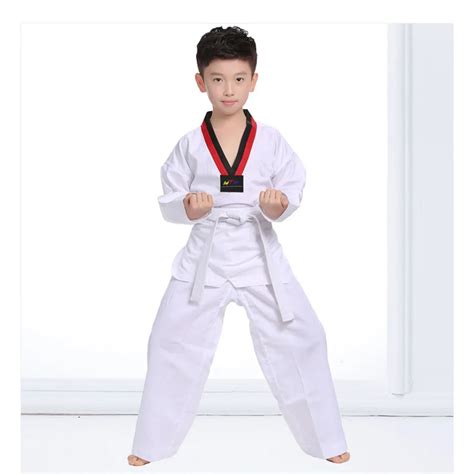 WYOTURN Brand children men women taekwondo outfit TKD uniforms Taekwondo dobok kickboxing ...