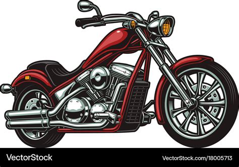 Motorcycle on white background Royalty Free Vector Image