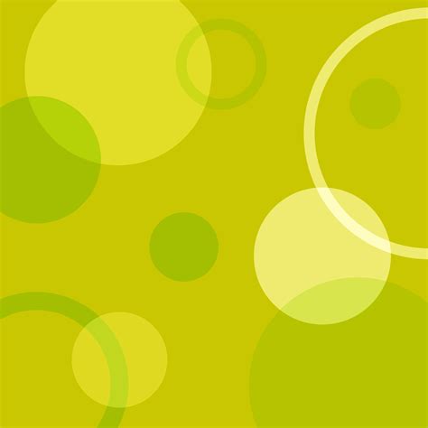 Yellow Green Circles Background - Free Clip Art