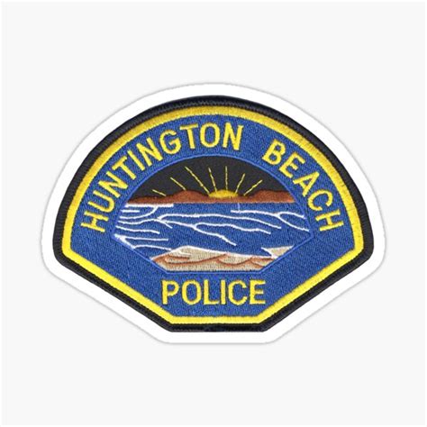 "Huntington Beach Police" Sticker for Sale by Lawrence Baird | Redbubble