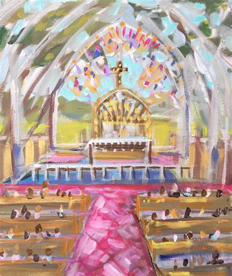 Church Interior Painting Church Series canvas original | Etsy | Church interior, Painting ...