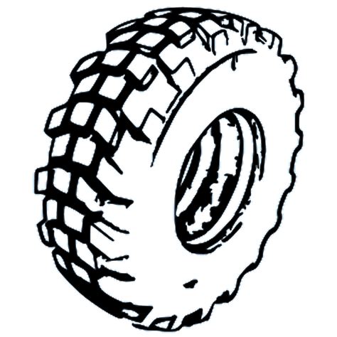 off road tires vector - Clip Art Library