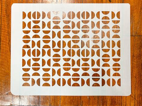 11x14 Geometric Mid Century Modern Stencil - Etsy Canada