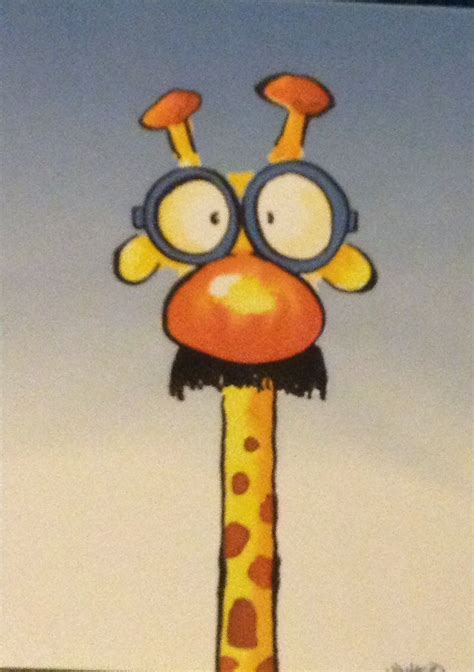 Crazy giraffe postcard | Art, Folk art, Postcard