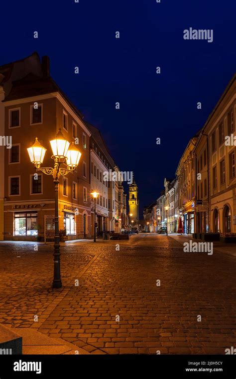 Bautzen old town at night Stock Photo - Alamy