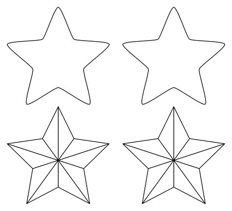 5 Pointed Star Template Free Printable - Printable Templates