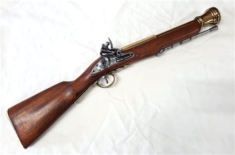 DENIX BRITISH PIRATE BLUNDERBUSS 18TH. C BLACK POWDER MUSKET GUN – GOLD BARREL | JB Military ...