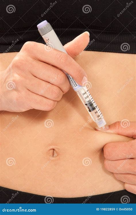 Diabetes Insulin Injection By Syringe With Dose Of Medicine Royalty ...