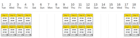 Ultimate guide to 4 on 4 off shift patterns - Hours calculator, visualisation & more