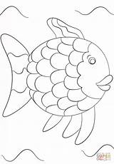 Rainbow Fish Template coloring Page  Free Printable Coloring Pages sketch template