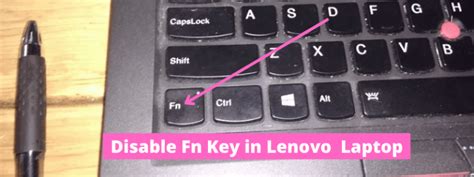 How To Disable 'Fn' Key In A Lenovo Laptop