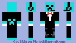 Blue Creeper Minecraft Skin