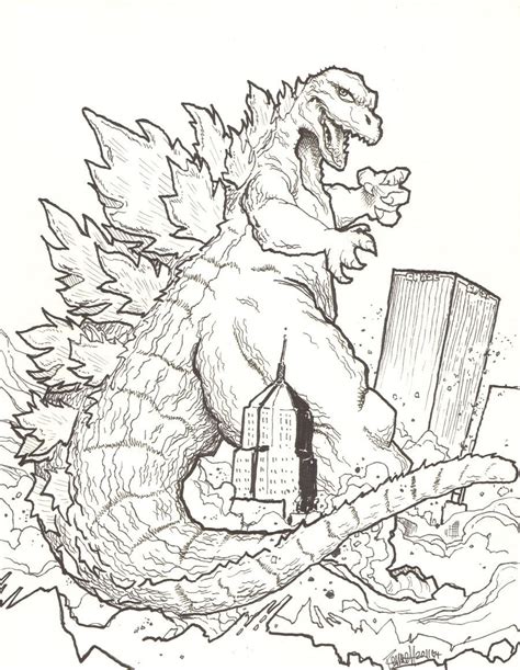 Godzilla - Coloring Pages & Pictures - IMAGIXS | Monster coloring pages ...