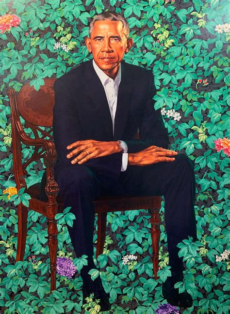 Kehinde Wiley - Barack Obama White House Portrait For Sale at 1stDibs ...