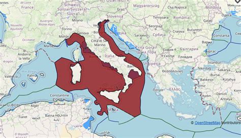 Italy maritime claims about baselines, internal waters, territorial waters, exclusive economic ...