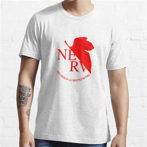 "Best Seller - Nerv Logo Merchandise" T-shirt for Sale by atwatergaz | Redbubble | nerv logo t ...