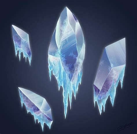 Ice Crystals by SketchingSands | Ice drawing, Ice texture, Ice crystals