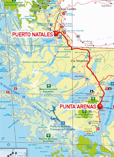 Punta Arenas bus to Puerto Natales | El calafate, Ushuaia, Ruta 40 ...