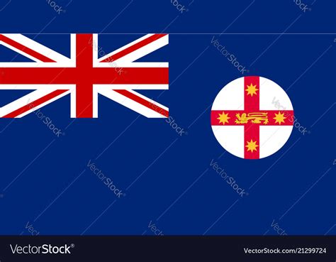 New south wales flag Royalty Free Vector Image