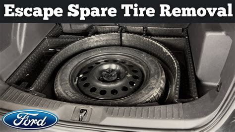 How To Remove A 2013 - 2019 Ford Escape Spare Tire - Jack Removal Location - Change Flat Tire ...