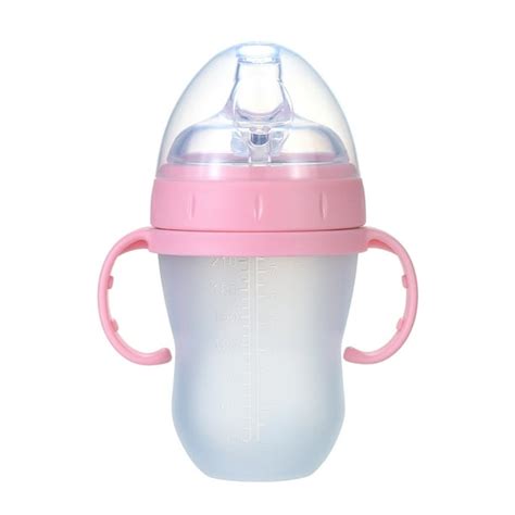 240ml/ 8oz Baby Water Bottle with Straw Wide Mouth Milk Feeding Bottles ...