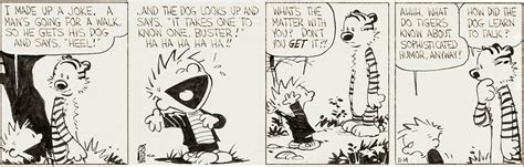 The Bombshellter: Calvin and Hobbes original art...