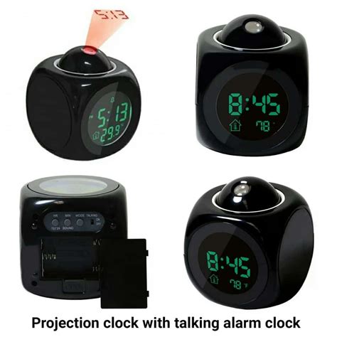 Black & White Digital Projector Clock at Rs 240/piece in New Delhi | ID: 22072248030