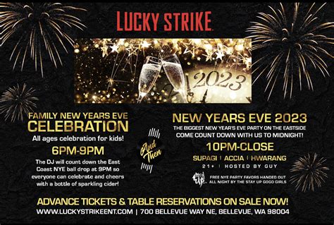 NYE at Lucky Strike - Families & 21+ - Bellevue Chamber