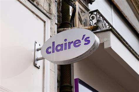 Claires Women Store Sign Logo Claire`s Text Brand Shop Retail of Accessories and Editorial Stock ...