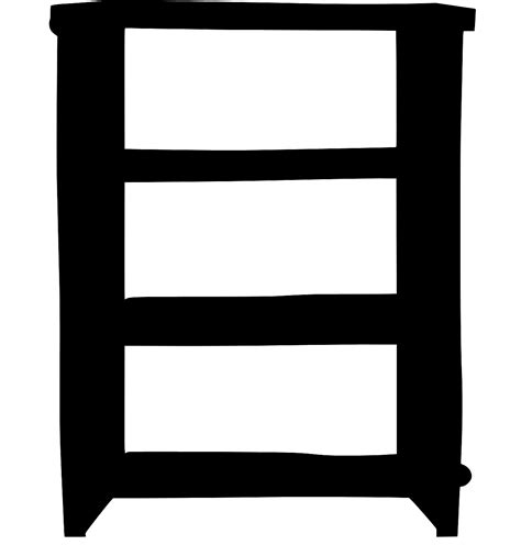 SVG > bookshelf wood storage wooden - Free SVG Image & Icon. | SVG Silh