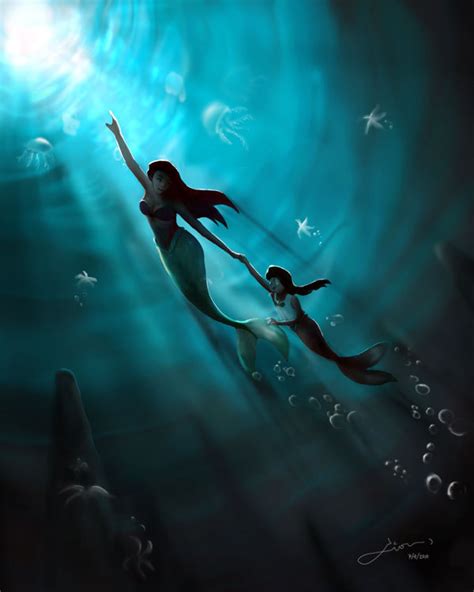 Ariel and Melody - Disney Princess Fan Art (21417029) - Fanpop