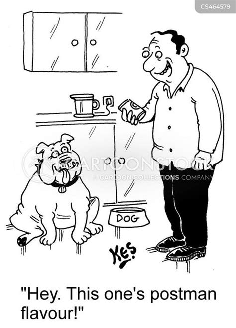 Dog Food Flavors Cartoons and Comics - funny pictures from CartoonStock