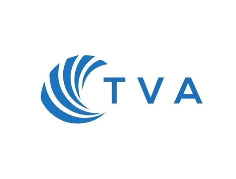 TVA letter logo design on white background. TVA creative circle letter logo concept. TVA letter ...