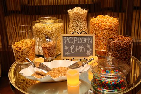 Popcorn Favor Bar at Reception