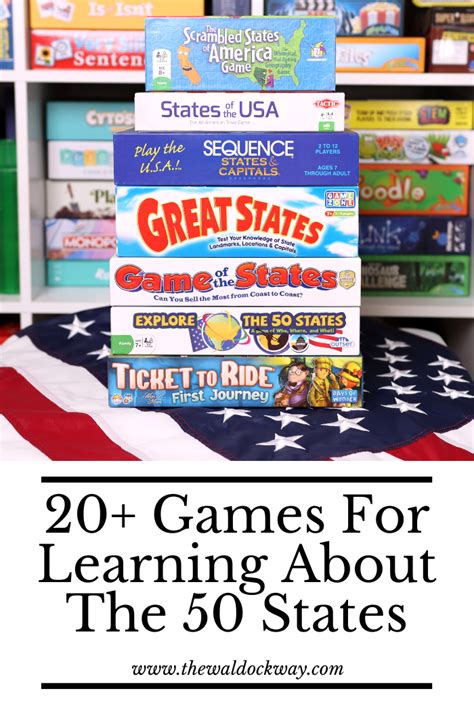 20 Games For Learning About The 50 States