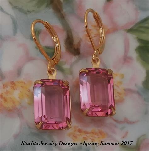 Vintage Pink Crystal Earrings ~ Bridesmaids Earrings Jewel… | Flickr