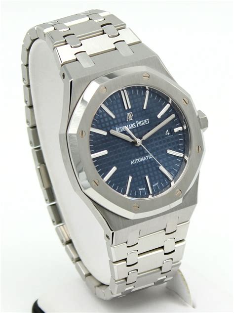 Audemars Piguet Royal Oak Stainless Steel Blue Dial 41mm 15400ST.OO ...