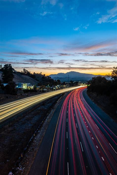 Sunrise Over Mount Diablo and Highway 24 Stock Photo - Image of ...