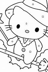 Kolorowanka Hello Kitty Halloween  Coloring For Kidscom sketch template