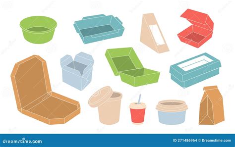 Cardboard Food Containers Stock Image | CartoonDealer.com #204900193